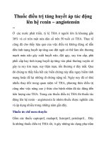 Thuốc điều trị tăng huyết áp tác động lên hệ renin – angiotensin docx