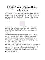 Chơi cờ vua giúp trẻ thông minh hơn pptx