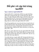 Ðối phó với cặp bài trùng lao/HIV pptx