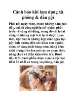 Cảnh báo khi lạm dụng xà phòng & dầu gội pot