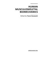Human Musculoskeletal Biomechanics Part 1 pdf