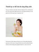 Thanh lọc cơ thể cho da sáng dáng xinh pot