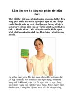 Làm dịu cơn ho bằng sản phẩm từ thiên nhiên pot