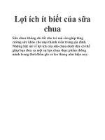 Lợi ích ít biết của sữa chua potx