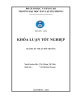 khóa luận tốt nghiệp đại học hệ chính quy ngành kỹ thuật môi trường - hiện trạng quản lý chất thải rắn tại bệnh viện quảng yên quảng ninh