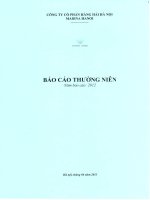 báo cáo thường niên công ty cổ phần hang hải hà nội hanoi maritime holding company