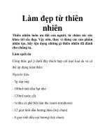 Làm đẹp từ thiên nhiên ppt