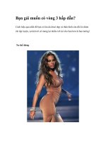 Bạn gái muốn có vòng 3 hấp dẫn? ppt