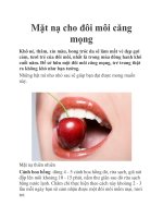 Mặt nạ cho đôi môi căng mọng ppt