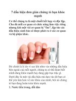 7 dấu hiệu đơn giản chứng tỏ bạn khỏe mạnh doc