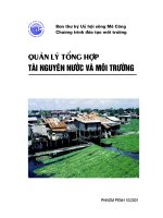 Quản lý tổng hợp tài nguyên nước và môi trường pdf