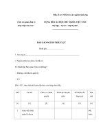 Mẫu số 6.6 Mẫu báo cáo nguồn nhân lực pot