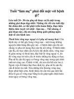 Tuổi “làm mẹ” phải đối mặt với bệnh gì? pdf