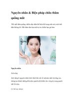 Nguyên nhân & Biện pháp chữa thâm quầng mắt potx