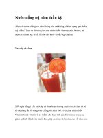 Nước uống trị nám thần kỳ potx