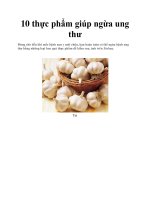 10 thực phẩm giúp ngừa ung thư doc