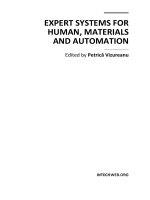 Expert Systems for Human Materials and Automation Part 1 pdf