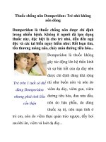 Thuốc chống nôn Domperidon: Trẻ nhỏ không nên dùng ppt