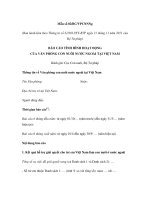 MẪU BÁO CÁO TÌNH HÌNH HOẠT ĐỘNG CỦA VĂN PHÒNG CON NUÔI NƯỚC NGOÀI TẠI VIỆT NAM ppt