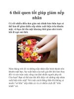 6 thói quen tốt giúp giảm nếp nhăn ppt