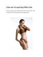 Giảm cân với người đẹp Diễm Châu ppt