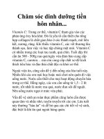 Chăm sóc dinh dưỡng tiền hôn nhân... doc