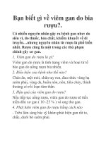 Bạn biết gì về viêm gan do bia rượu?. docx