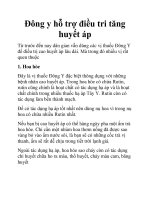 Đông y hỗ trợ điều tri tăng huyết áp pptx