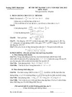 Đề thi thử đại học lần thứ nhất môn Toán năm 2012 trường THPT Minh Khai pptx