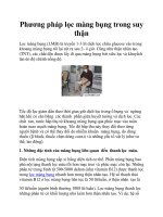 Phương pháp lọc màng bụng trong suy thận docx