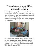 Tiêu chảy cấp nguy hiểm không chỉ riêng ai ppt