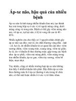 Áp-xe não, hậu quả của nhiều bệnh ppt