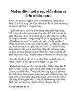 Những điểm mới trong chẩn đoán và điều trị tim mạch pptx