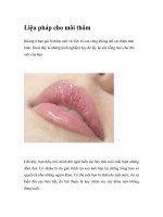 Liệu pháp cho môi thâm pot