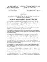 Quyết định số 1935/QĐ-BNN-TC pptx