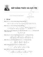 Bất đẳng thức và cực trị