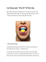 Lợi dụng ngày “đèn đỏ” để làm đẹp pptx