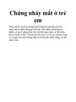 Chứng nháy mắt ở trẻ em docx