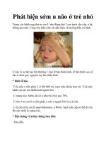 Phát hiện sớm u não ở trẻ nhỏ ppt