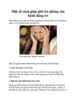 Một số cách giúp giới trẻ phòng căn bệnh đãng trí doc