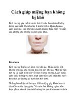 Cách giúp miệng bạn không bị khô potx