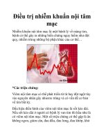 Điều trị nhiễm khuẩn nội tâm mạc doc