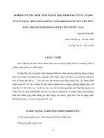 Báo cáo nghiên cứu khoa học 