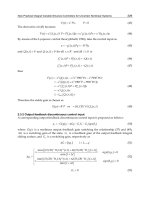 RECENT ADVANCES IN ROBUST CONTROL – NOVEL APPROACHES AND DESIGN METHODSE Part 9 docx