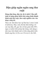 Đậu giúp ngăn ngừa ung thư ruột pptx