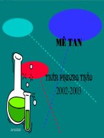 Bài giảng điện tử môn hóa học: metan doc