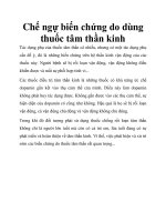 Chế ngự biến chứng do dùng thuốc tâm thần kinh pptx