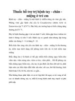 Thuốc hỗ trợ trị bệnh tay - chân miệng ở trẻ em pptx