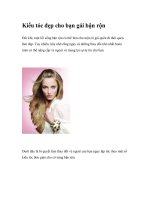 Kiểu tóc đẹp cho bạn gái bận rộn ppt