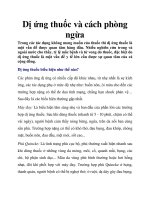 Dị ứng thuốc và cách phòng ngừa potx